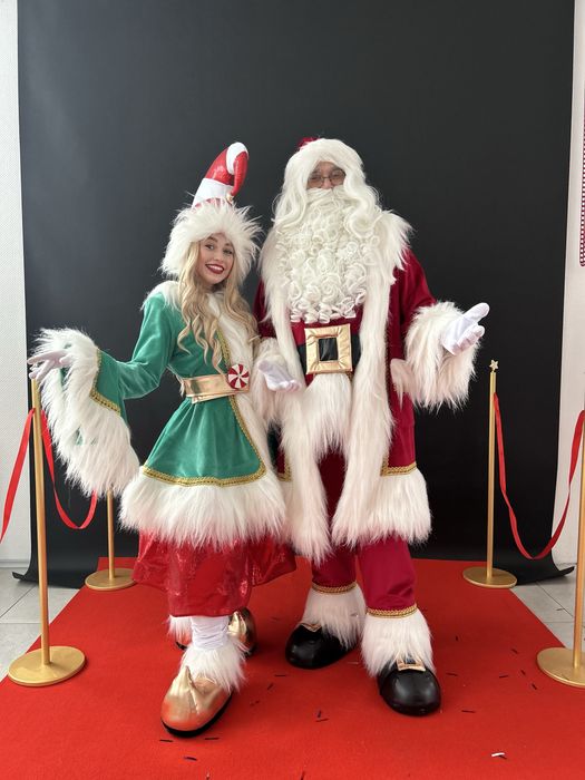 Новорічні ранки Санта Клаус Ельфи Дід Мороз та Снігурка