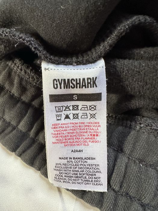 Spodnie dresowe sportowe czarne Gymshark unisex streetwear