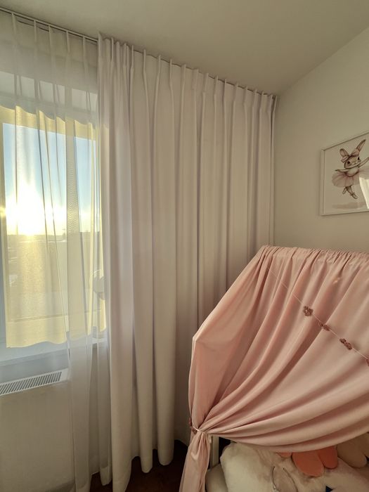 Białe zasłony 2 sztuki