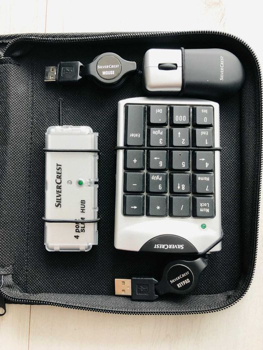 NOWY Silvercrest travel kit zestaw akcesoriów do laptopa
