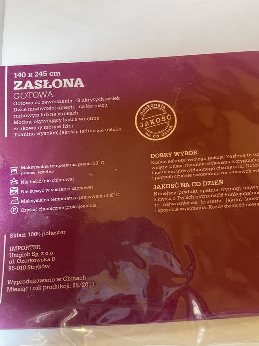 Komplet nowych zasłon