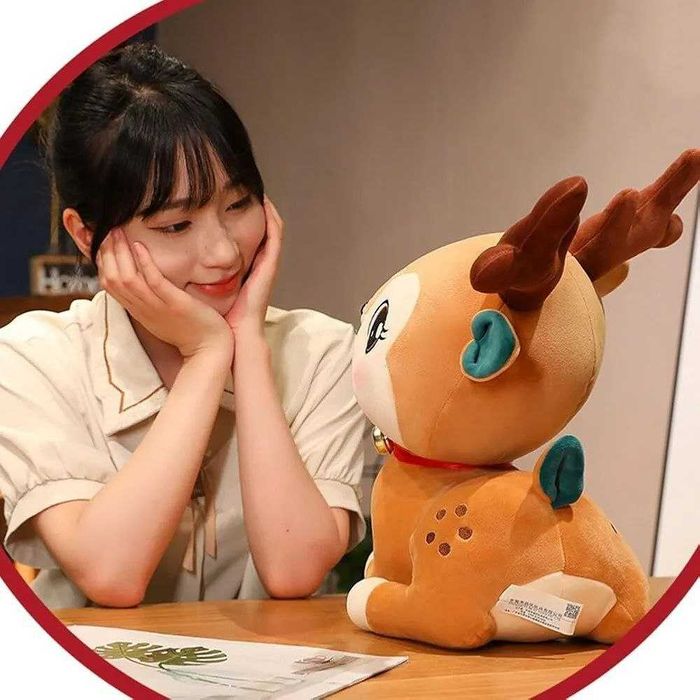 М'яка  іграшка з пледом "Золота антилопа"