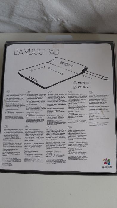 Bamboo Pad CTH-300K mesa digitalizadora