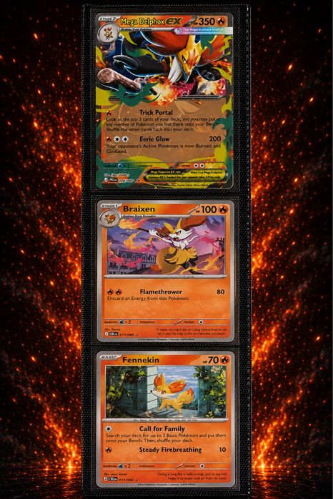 Pokémon tcg - Evolução completa Mega Delphox ex
