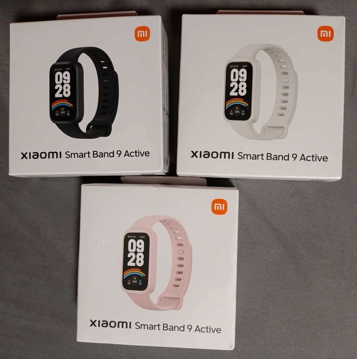 Opaska sportowa Xiaomi Smart Band 9 Active (czarna, biała, różowa)
