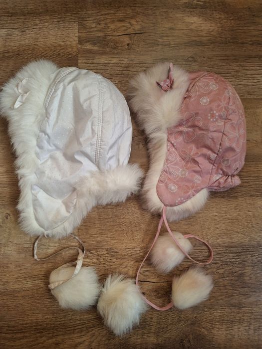 Шапочка зимова на дівчинку рожева 48р