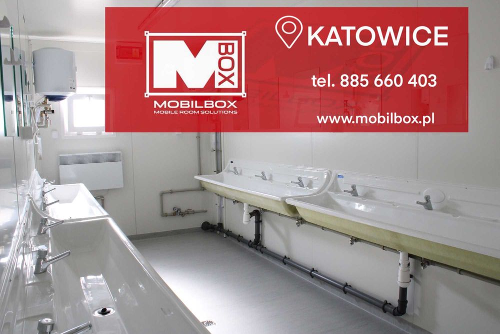 kontener sanitarny, kontener, kontener umywalnia, sanitariat