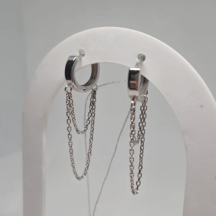 Сережки з білого золота. Нові. Бренд Танго.