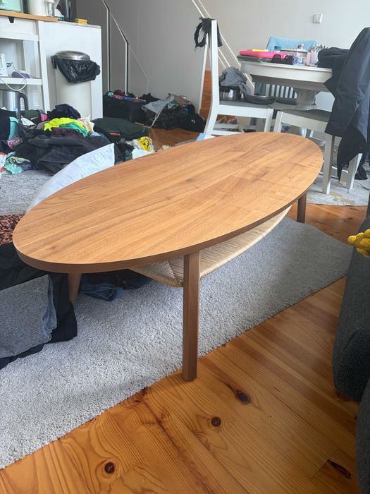 Ikea Wooden Long Coffee Table