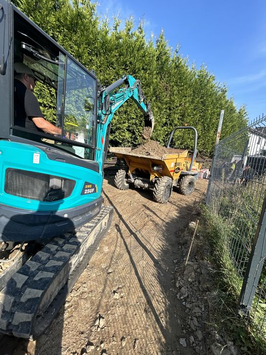 Minikoparka wozidło koparka 5,5 i 3 tony wywrotka kruszywa