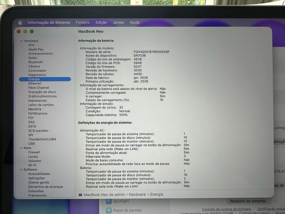 Macbook Neo - C/garantia