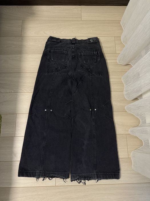No Faith Studios bootcut jeans archive flared distressed