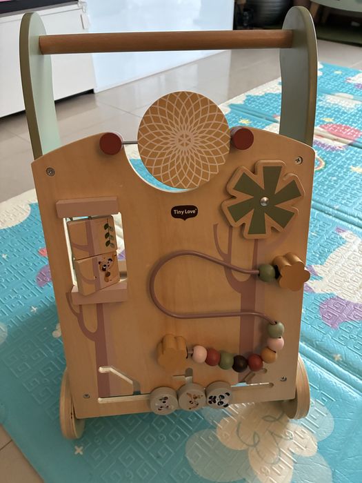 Carrinho de passeio em madeira - multiusos / “Andarilho”