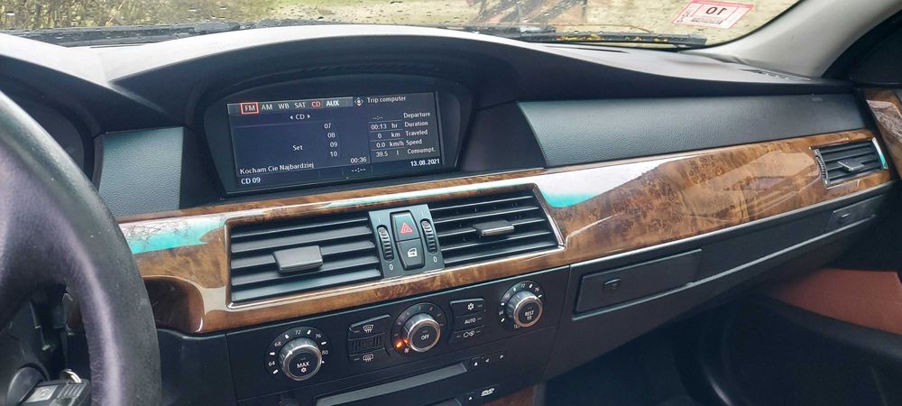 Bmw E60 E61 Deska Kokpit Europa przedlift Czarna palona z przycisku