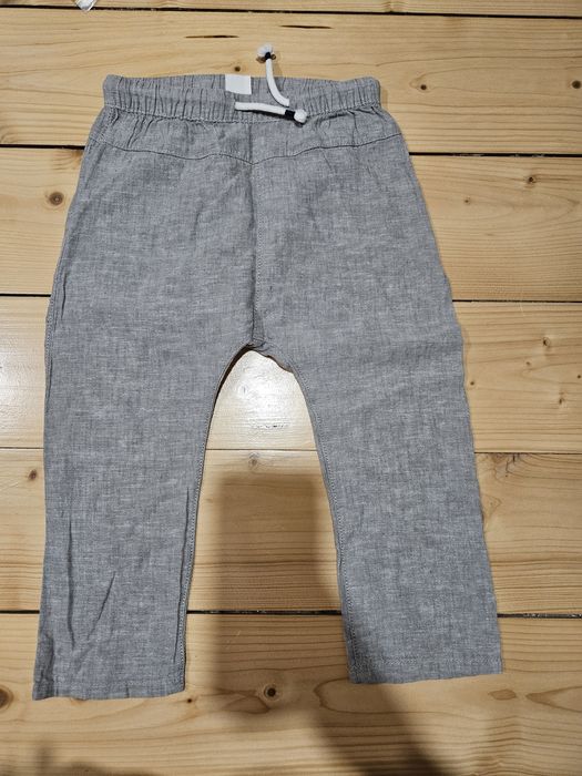 Spodnie lniane chłopięce 92