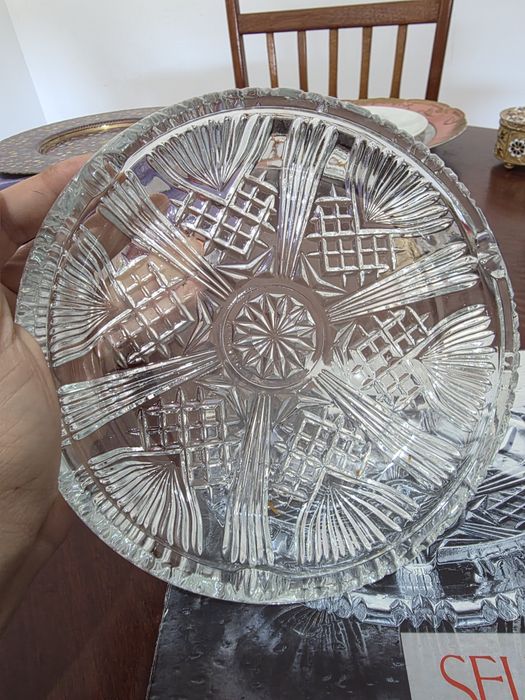 Cinzeiro de cristal lapidado (Selecta)