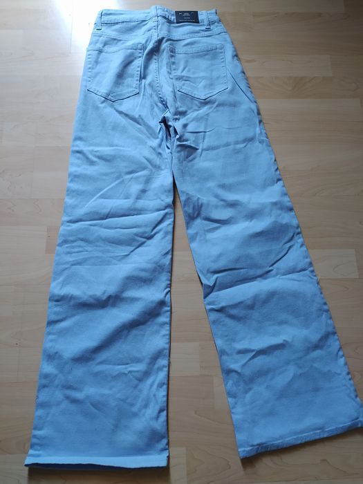 NOWE spodnie jeansowe damskie szerokie r. S H&M