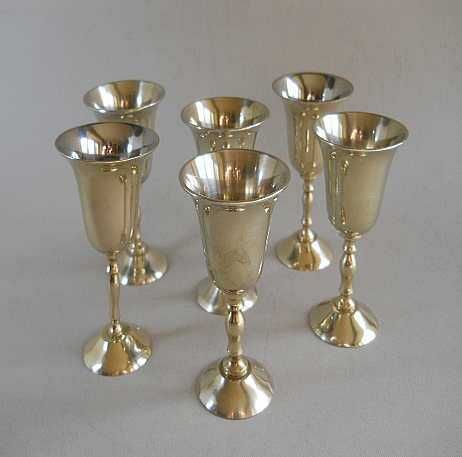 Винтажные рюмки (silver plate) - Индия