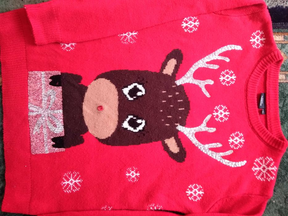 Sweter świąteczny damski XL