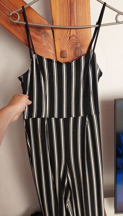 Kombinezon Bershka długi w paski r. M