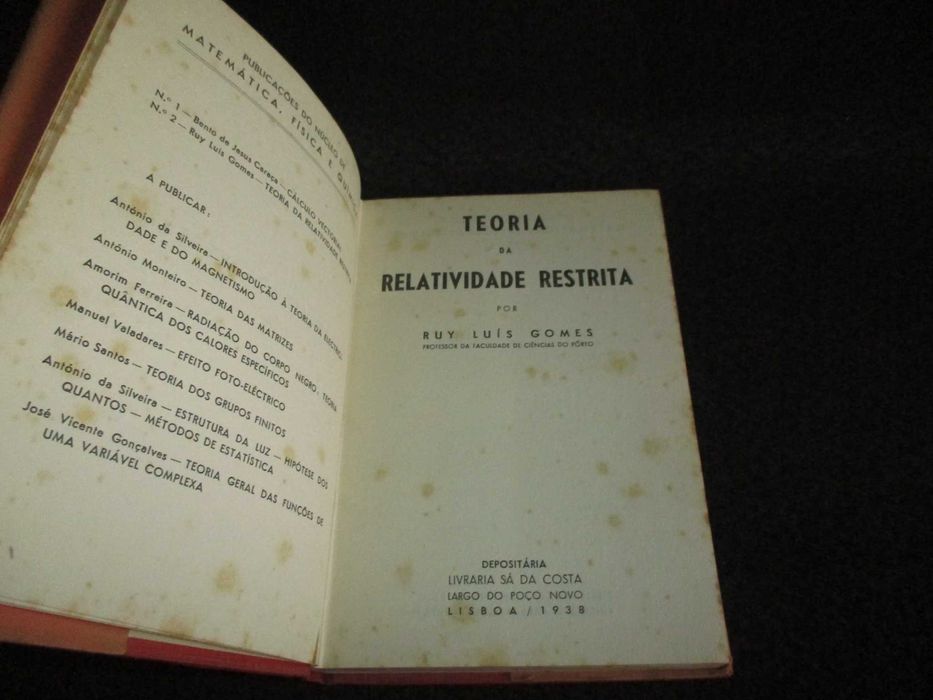 Livro Teoria da Relatividade Restrita Ruy Luís Gomes