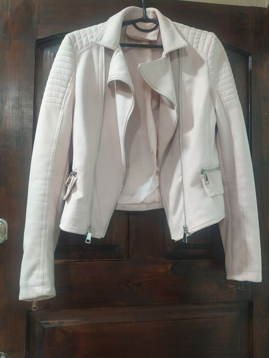 Куртка косуха в тканині під замш. Розмір S.