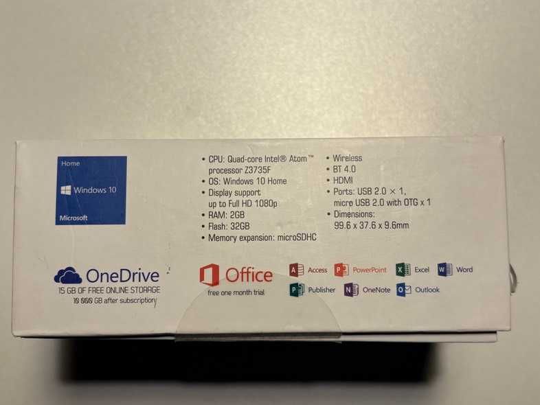 modecom mini PC stick win 10 Home, Full HD 2/32GB
