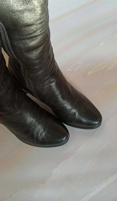 сапожки жіночі зимові шкіряні (Натуральна шкіра, Натуральна Цигейка)