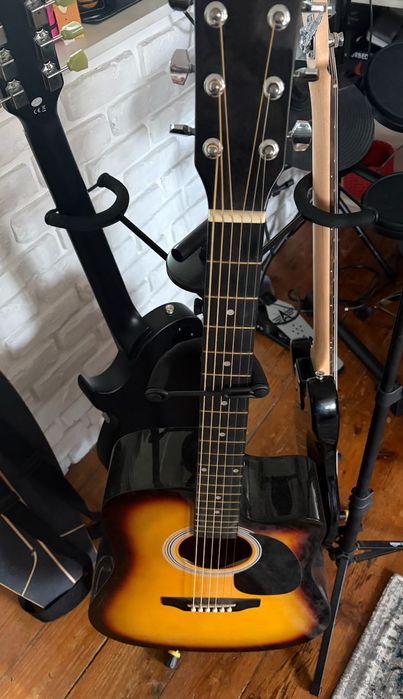 Guitarra eletroacústica Squier SA-105CE + capa