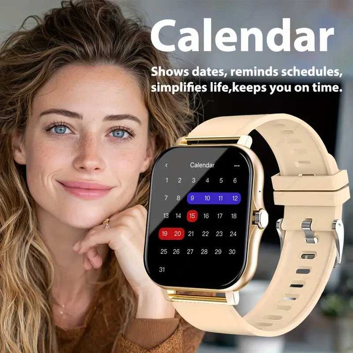 Smartwatch Inteligente unissexo, compatível c/ Android e iPhone. Novo.