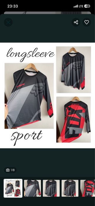 Longsleeve sportowy rowerowy