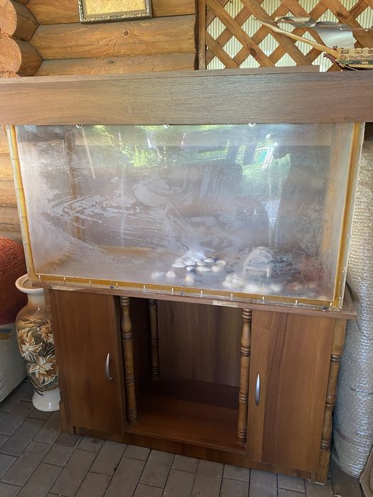 Акваріум з оргскла з тумбою,кришкою