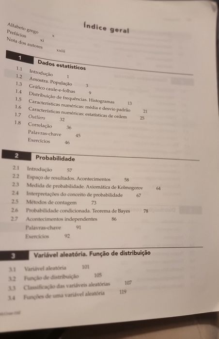 Livro Introdução à Estatística de Bento Murteira e outros
