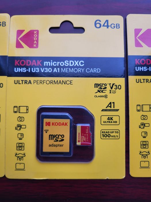 Kodak 64gb, micro sd flesh, нові