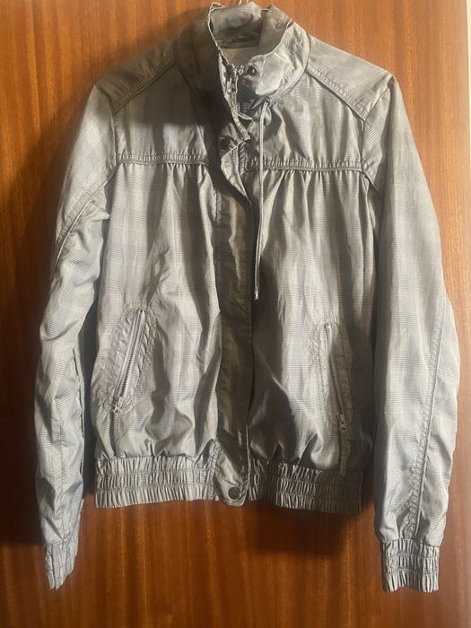 Casaco meia estação cinza