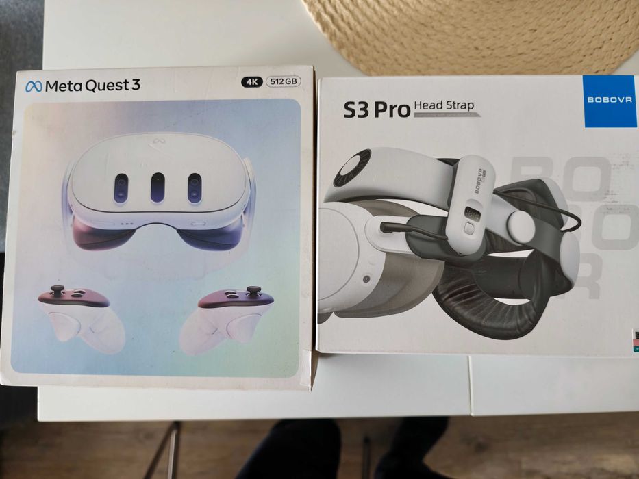 Gogle VR META Quest 3 512GB + BoboVr S3 pro
