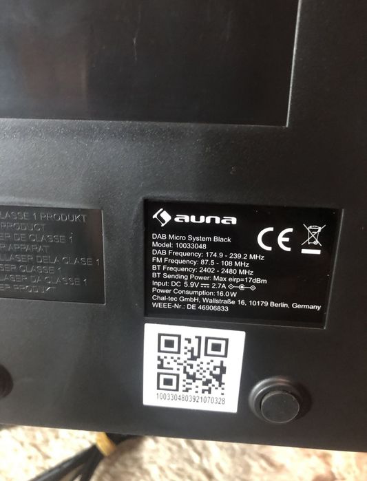 Стереосистема мікро AUNA МC-30