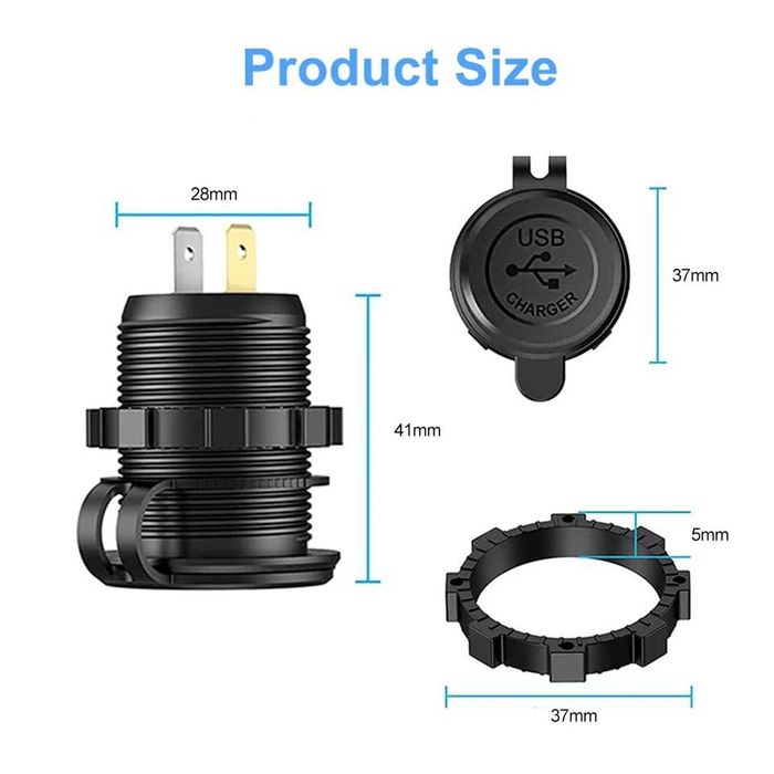 Автомобільна швидка usb зарядка для гаджетів qs 3.0 12-24в