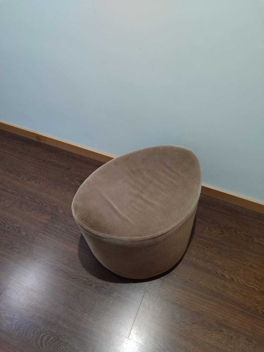 Banco rotativo I Tecido estilo veludo