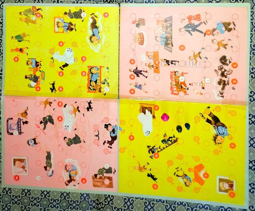 Винтажная  настольная игра "малыш и Карлсон" из ссср