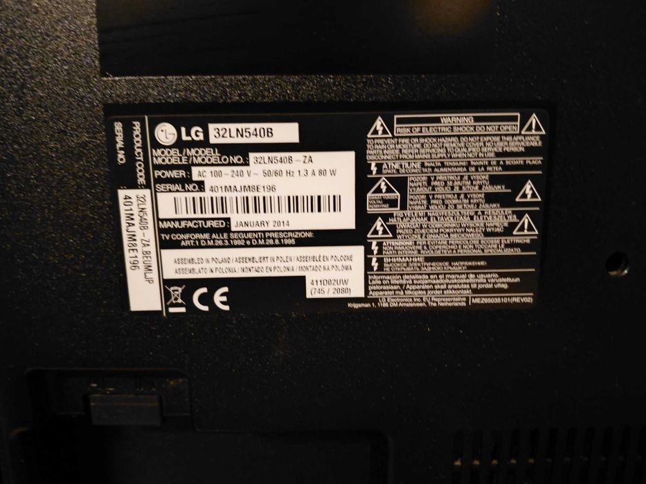 TV LG 32LN540B-ZA 32"