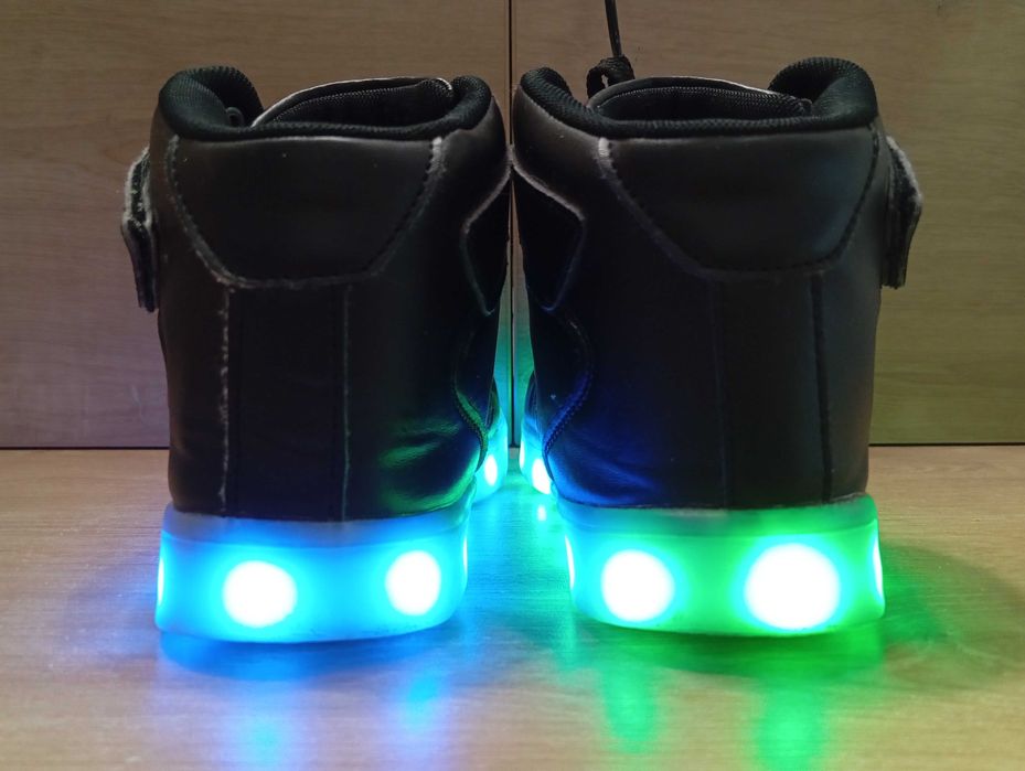 Buty shuffle dance LED czarne Air Młodzieżowe -podświetlenie Rozm. 37