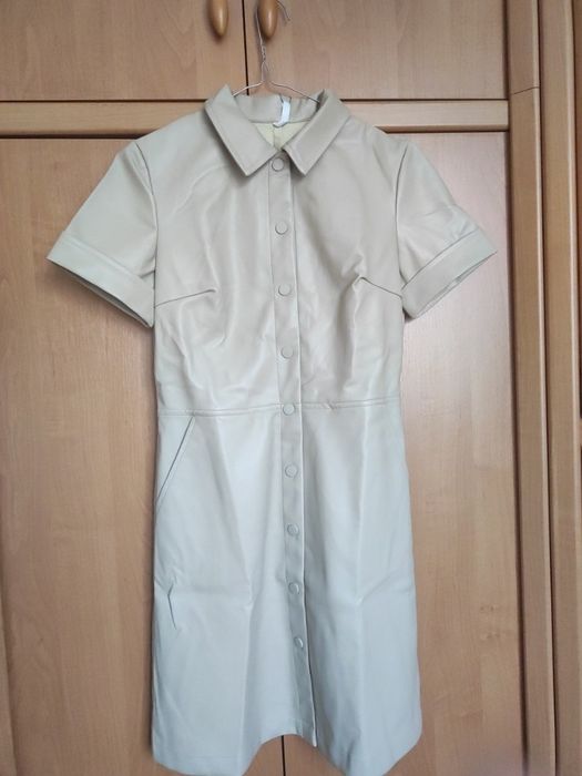 Платье кожзам кожаное