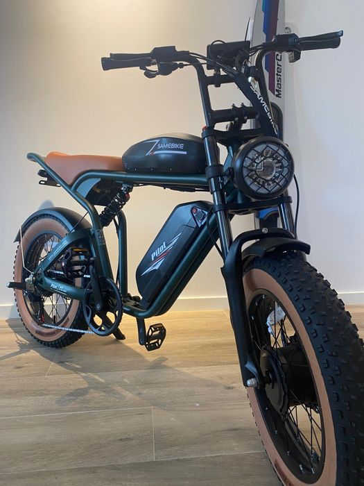 Bicicleta eletrica Samebike M20iii 2000w suspensao dupla, travoes hidraulicos 2 motores
