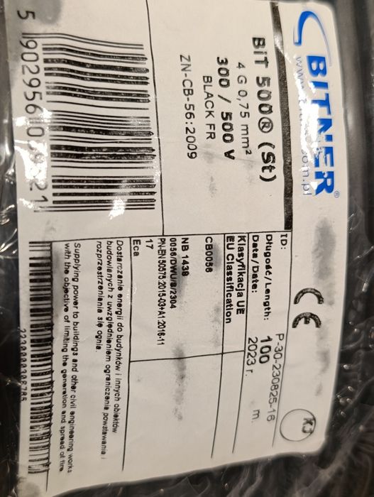 Kabel przewód 4x0,75