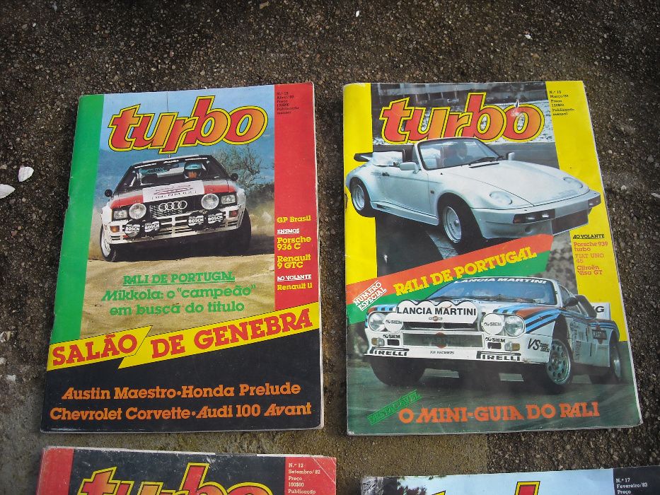 Revistas antigas auto automovel Turbo