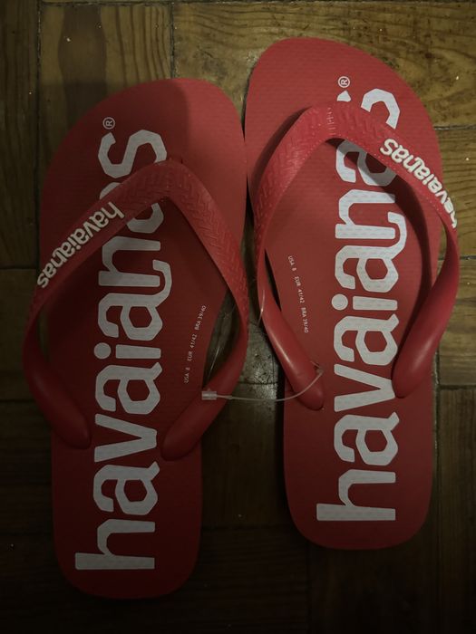 Havaianas novas vermelhas