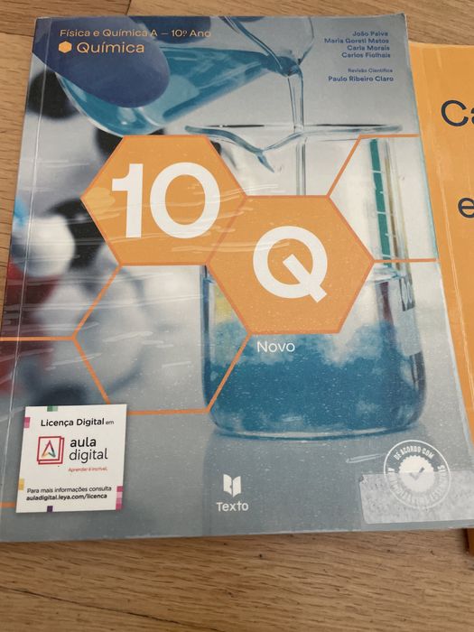 Manual e caderno de exercicios de Quimica 10° ano