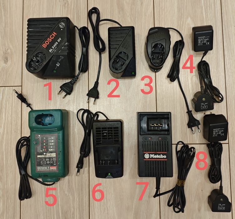 Зарядна станція Bosch, Makita, Metabo
