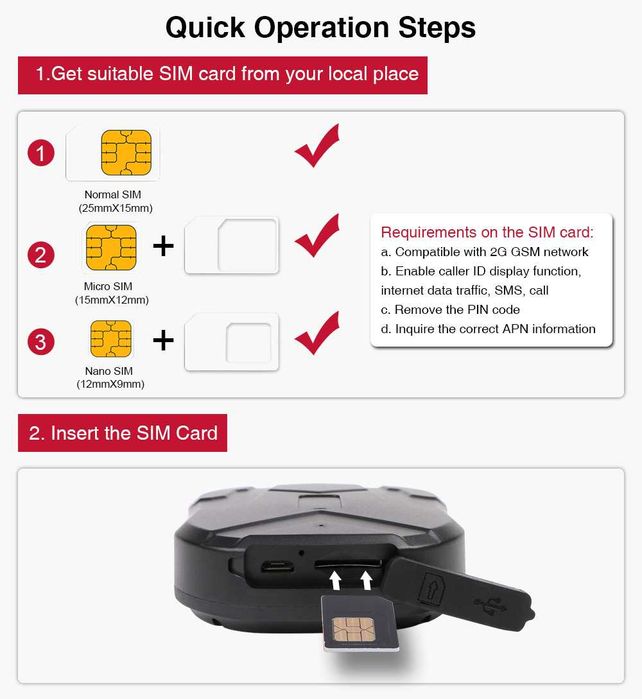 TKSTAR-TK905 Rastreador de Veículos Localizador GPS 90 Dias De Espera